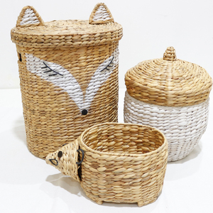 Artex Dong Thap <b>Animal</b> Cotton Rope <b>Basket</b> Soft & Durable Storage Container for Kids Room & Nursery - Product Image 4
