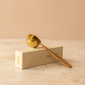 Juego de cucharas medidoras de latón dorado de 1 pieza con anillo, cuchara medidora de latón dorado de diseño personalizado, cuchara medidora de latón dorado de 15 ml para cocina - Product Image 1