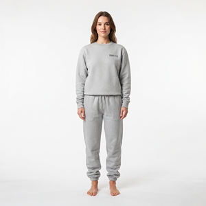 Women's Cotton Crewneck Sweatshirt and <b>Joggers</b> <b>Matching</b> <b>Set</b> Casual Streetwear Athletic Two Piece Sportswear Outfit Tracksuit - Product Image 5