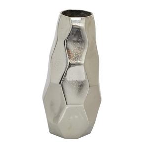 Vase en métal en forme de tulipe, design industriel fait main, décoration de table, finition argentée, vase et pots décoratifs pour fleurs, fournitures pour événements - Product Image 2