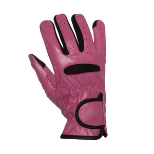 Gants d'équitation en cuir rose pour hommes et femmes, respirants et compatibles avec les écrans tactiles - Product Image 4