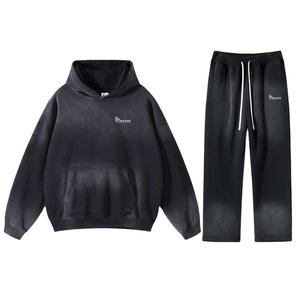 Ensemble de survêtement unisexe haut de gamme imprimé, décontracté, pour l'entraînement et le jogging, en coton 100% personnalisé - Product Image 1