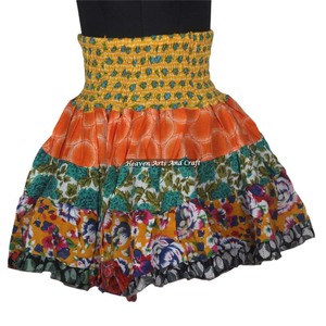 New Beautiful Vintage Mini Cotton Patch Work Mini <b>Skirts</b> Boho Stylish Multi Color Patch Cotton Mini Sexy <b>Skirt</b> for Summer Wear - Product Image 5