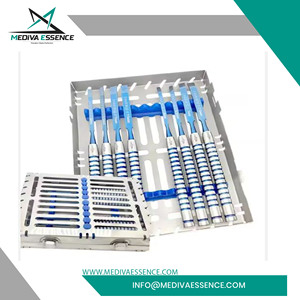 Ensemble de 8 ciseaux dentaires en acier inoxydable SERLAB IDUSTRIES de qualité supérieure, instruments chirurgicaux manuels certifiés CE pour implants dentaires - Product Image 6