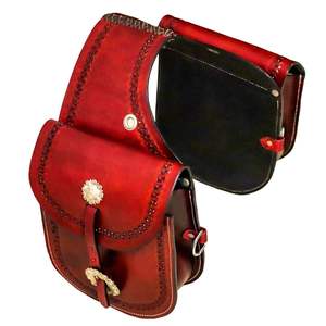 Bolsa de Cuero para Sillín de Caballo Estilo Western, para Motocicleta, Hecha a Mano, Tallada a Mano, 100% Cuero de Búfalo, Color y Logotipo Personalizables - Product Image 3