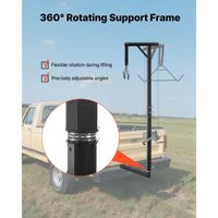 Treuil de chasse Game Hoist avec capacité de charge de 300 lb, récepteur de 2 pouces et construction en acier Gambrel