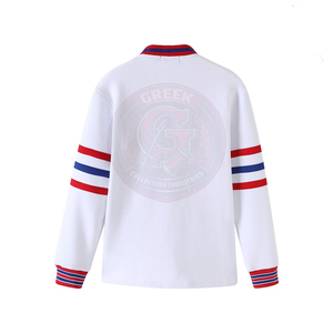 Greek Collection IND Women's White <b>Cardigan</b> Colorful OES Embroidery 100%Cotton Fleece Knitted V-Neck <b>Long</b> Sleeve Regular Fit - Product Image 2