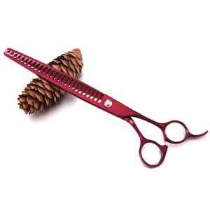 Tijeras de entresacar profesionales con revestimiento de titanio, color morado, para perros, de acero inoxidable, alta calidad, para hombres y mujeres - Product Image 6