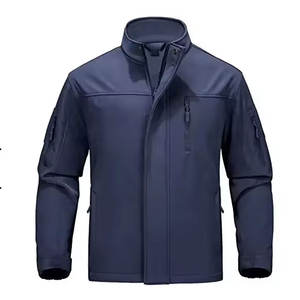 Veste softshell à capuche en polyester pour homme, veste de course personnalisée, imperméable, pour femme, manteau d'hiver, vestes de sport décontractées - Product Image 3