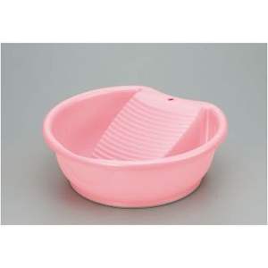 Cesto per biancheria rosa Inomata - Product Image 1