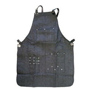 Tablier de travail unisexe en cuir véritable, plusieurs poches, bretelles réglables, résistant à l'abrasion, respirant, séchage rapide, professionnel - Product Image 3
