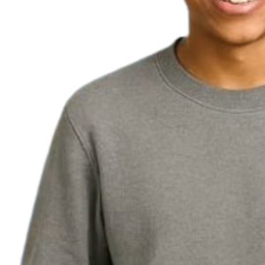 Sweat-shirt à col rond gris chiné pour garçons, pull décontracté à manches longues, streetwear quotidien, vêtement confortable pour un style de vie actif - Product Image 3