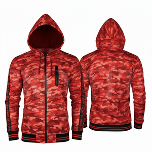 Custom Made Printed Pattern Lightweight <b>Zip</b> <b>Up</b> Casual Outdoor Windbreaker Hoodie Jacket High Quality OEM ODM Comfortable Coat - Product Image 3
