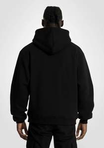Sweat-shirts à capuche zippés pour hommes en molleton de coton épais 450 GSM, broderie personnalisée, style vintage, streetwear, fournisseur OEM en gros - Product Image 4