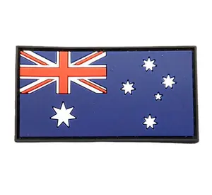 Drapeaux en caoutchouc de transfert de chaleur avec logo personnalisé 3d PVC vêtements vêtements patchs en relief étiquettes souples Logo en caoutchouc de silicone - Product Image 1