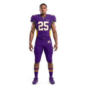 Uniforme de Fútbol Americano Personalizado, Transpirable y de Secado Rápido, Conjunto de Jersey y Pantalones de Malla Elástica con Paneles de Precisión para Hombre, OEM - Product Image 1