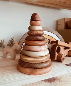 Jouets pour bébés en bois faits à la main, écologiques, durables et personnalisés pour les marques de produits de marque privée, emballage personnalisé, international - Product Image 2
