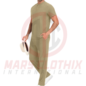 Men's Casual Summer <b>Tracksuit</b> Two Piece Sportswear Soft Comfortable Short Sleeve T Shirt And Pants Set for Everyday Wear - Product Image 6