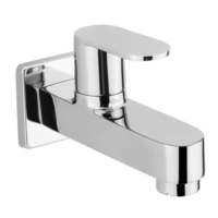 Robinet mural long en laiton pour machine à laver, finition chromée, mitigeur chaud/froid pour lavabo de salle de bain et robinet de cuisine