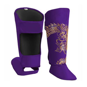 Espinilleras de Cuero Personalizadas al por Mayor - Ligeras, Ecológicas, con Cierre Ajustable de Velcro para Boxeo y Artes Marciales - Product Image 5