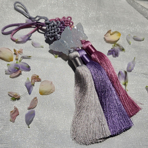 [Goyu] Adorno Tradicional Coreano de Borla Norigae con Forma de Mariposa, Colgante Decorativo para Envolver Regalos, Bolsa de la Suerte, Manualidades Hanbok - Product Image 3