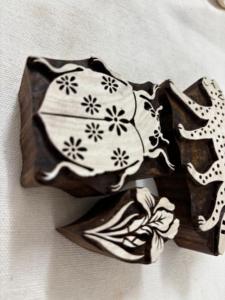 Hand Carved Wooden Printing Blocks for Textile Printing, Pottery, Clay Art, <b>Scrapbooking</b> & DIY Craft Stamping - Product Image 2