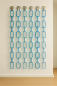 Elegante cadena decorativa de resina para pared, decoración exclusiva de resina epoxi, cadena decorativa de enlaces para pared a precio económico. - Product Image 3