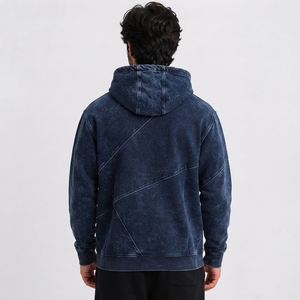 Sudaderas con Capucha para Hombre de Alta Calidad, Estilo Urbano, Lavado Ácido, Textura Lavada, Ajuste Cómodo, Costuras Duraderas, Aspecto Elegante, OEM - Product Image 2