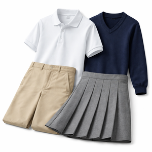 Uniformes Escolares de Algodón 100% para Niños, Personalizados al por Mayor - Fabricante Directo, Promocionales, OEM - Product Image 3