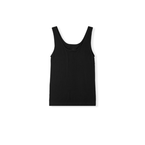<b>Women's</b> <b>Black</b> Scoop Neck <b>Tank</b> <b>Top</b> Sleeveless Solid Casual <b>Tops</b> - Product Image 4