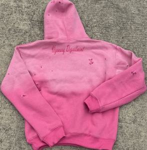 Conjuntos de Sudadera y Pantalones Lisos al por Mayor, con Estampado Personalizado por Pulverización de Potasio, Sudadera con Estampado Digital para Hombre - Product Image 6