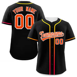 Uniformes de Béisbol Personalizados con Nombre y Número Cosidos, Ropa Deportiva, Camiseta de Béisbol Estampada Personalizada para Hombre y Mujer - Product Image 2