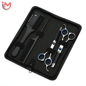 Juego de Herramientas de Barbería de Lujo Chapadas en Oro con Tijeras de Entresacar, Navaja de Afeitar Recta y Estuche - Kit Profesional para Cortar el Cabello, Venta al Por Mayor OEM - Product Image 5