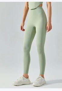 Leggings pour femmes, solides, de haute qualité, respirants, en spandex/nylon |   Pantalons de yoga et de fitness personnalisés à taille élastique et longueur intégrale - Product Image 3
