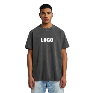 T-shirts grande taille de haute qualité 230G pour l'été, t-shirts personnalisés 100% coton pour hommes, vêtements pour hommes surdimensionnés, vêtements d'été - Product Image 1