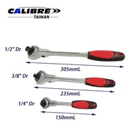 TAIWAN CALIBRE 1/2" 3/8" 1/4" DIY OEM Matériau CRV Qualité industrielle Polissage miroir Dr. 72T Tête pivotante rotative Prise solide