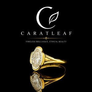 Luxury <b>18K</b> Yellow <b>Gold</b> Vintage Oval Cut Diamond Engagement <b>Ring</b> | Premium Fine <b>Gold</b> Jewelry for Women & Wedding Occasions - Product Image 2
