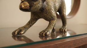 Figura de Mono de Latón Hecha a Mano, Escultura de Simprimate con Cola Enrollada, Estatua de Animal de Metal Vintage, Decoración para el Hogar, Adorno de Mesa - Product Image 4