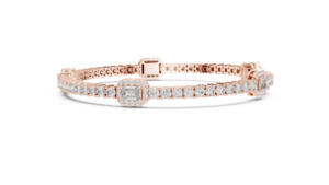 14Kt <b>Gold</b> Multi Size Diamond Bracelet 122 Stones 5.275Ct Luxury Designer Bracelet Elegant Statement Bridal Party Wear Jewelry - Product Image 3