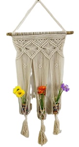 Décoration de maison salon grande taille tenture murale macramé écologique fait à la main coton tenture murale paniers plantes pour la décoration intérieure - Product Image 5