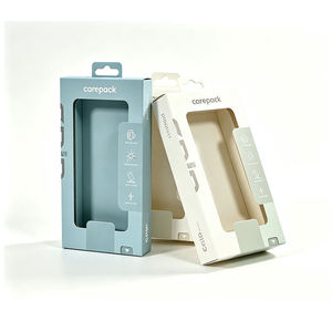 Boîte en carton rigide recyclable personnalisée pour étui de téléphone 18/17/16/Utral avec doublure en éponge, trou de suspension et fenêtre de présentation - Product Image 2