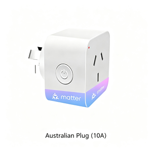 Prise intelligente Wi-Fi / Zigbee / Matter compatible avec les normes US, EU, UK, AU, BR, fonctionne avec les applications Tuya / Apple Home / Samsung SmartThings - Product Image 5