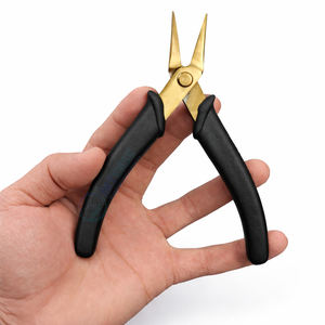 Alicates abridores de anillas de acero inoxidable con mango negro, herramienta de precisión para reparación de joyas y pulseras - Product Image 2