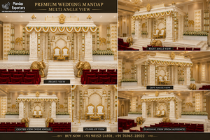 Traditional Tamil Wedding Muhurtham Mandap Decoration With <b>Elephant</b> Statues Divine Tirupati Temple Theme Wedding Mandap <b>Decor</b> - Product Image 3