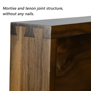 Plateau en bois de style scandinave minimaliste, finition vintage, avec poignées métalliques, sûr, Zahid Exports - Product Image 6