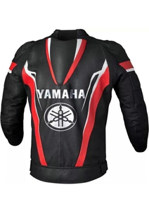 Veste de course pour moto en cuir de vache véritable Yamaha pour homme/Chaqueta CE Level 2 Équipement de protection avec Hump - Product Image 2