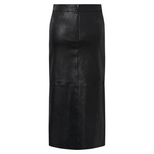 New Design High Waist <b>Split</b> Genuine Sheepskin Leather Breathable Winter Streetwear Ankle-Length <b>Skirts</b> for Women Top Selling - Product Image 2