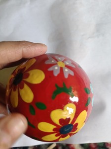 Adornos Navideños de Plástico, Bolas Redondas Colgantes con Patrones Rojos y Verdes, Decoraciones Festivas - Product Image 5