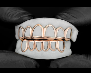 Grillz Dentales de Oro Sólido de 24K, Estilo Hiphop, Joyería Corporal para Uso Diario, Grillz Unisex, Accesorios de Moda - Product Image 3