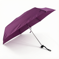Parapluie de poche pliable de 21 pouces, ultra léger et compact, dites adieu aux parapluies volumineux, imperméable et à séchage rapide